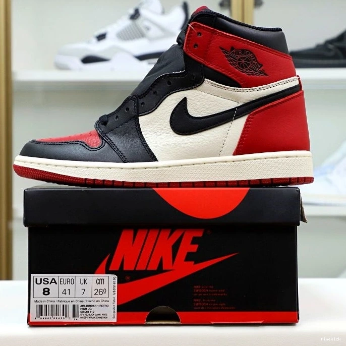 'BRED RETRO AIR HIGH JORDAN TOE' OG 1 0816